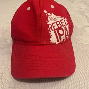 Samuel Adam’s Rebel lPA beer SnapBack hat cap red white trucker hat